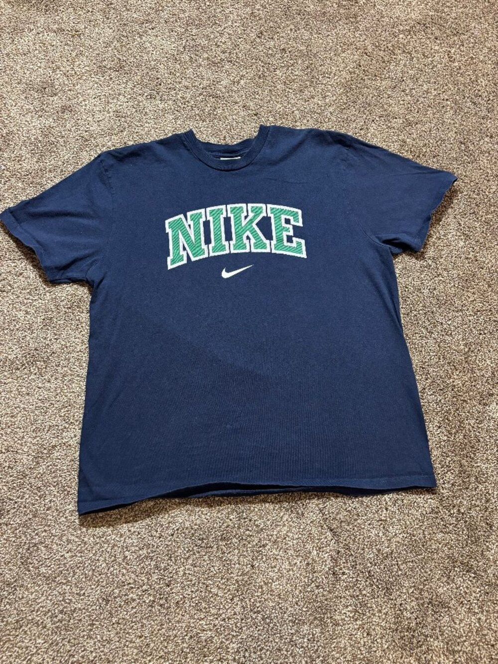 Nike Collegiate Arch Logo Tee in Navy - XL | Made in Canada
